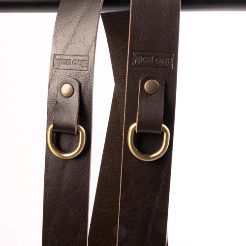Shoulder strap – Dark brown leather – Camera – Strap – Reflex – Mirrorless