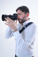 Shoulder strap – Blue leather – Camera – Strap – Reflex – Mirrorless