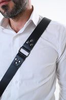 Shoulder strap – Black leather – Camera – Strap – Reflex – Mirrorless