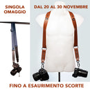 Nice One - Power - Double Cognac Leather Shoulder Strap for Mirrorless and SLR Cameras