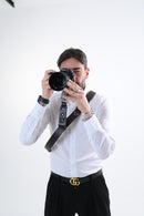 Shoulder strap – DARK BROWN leather – Camera – Strap – Reflex – Mirrorless