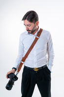 Shoulder strap – Cognac leather – Camera – Strap – Reflex – Mirrorless
