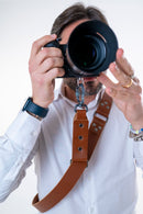 Shoulder strap – Cognac leather – Camera – Strap – Reflex – Mirrorless