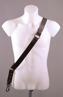 Shoulder strap – Brown Leather and texture green – Camera – Strap – Reflex – Mirrorless