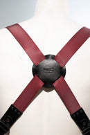 Tracolla Doppia in Pelle e tessuto NICE ONE - POWER EASY - BORDOUX - Nice One Shoulder