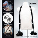 Nice One - Power - Black Leather Double Shoulder Strap for Mirrorless and SLR