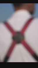 Tracolla Doppia in Pelle e tessuto