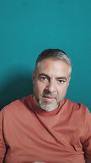 NICE ONE - POWER EASY - Tracolla Doppia in Pelle Cognac e tessuto Blue per Mirrorless e reflex