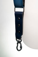 NICE ONE - POWER EASY - Tracolla Doppia in Pelle e tessuto Blu per Mirrorless e reflex