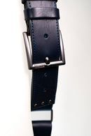NICE ONE - POWER EASY - Tracolla Doppia in Pelle e tessuto Blu per Mirrorless e reflex