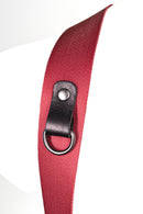 NICE ONE - POWER EASY - Tracolla Doppia in Pelle e tessuto Bordeaux per Mirrorless e reflex