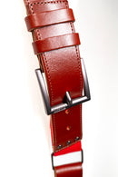 NICE ONE - POWER EASY - Double Bandoulière en Cuir et Tissu Bordeaux pour Mirrorless et SLR